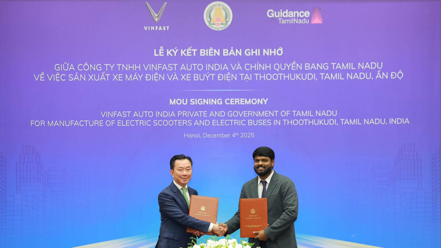 VinFast to invest 500 million USD to expand EV manufacturing in Tamil ...