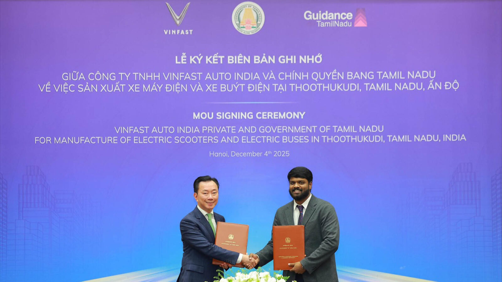 VinFast to invest 500 million USD to expand EV manufacturing in Tamil ...