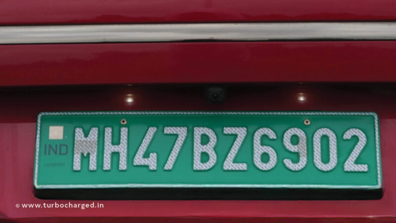 EV Number plate